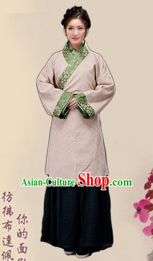 Chinese Ancient Song Dynasty Female Civilian Dress Traditional Hanfu Farmerette Costumes for Women