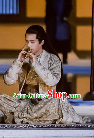 Chinese Ancient Crown Prince Lv Guichen Drama Novoland Eagle Flag Liu Haoran Replica Costumes for Men