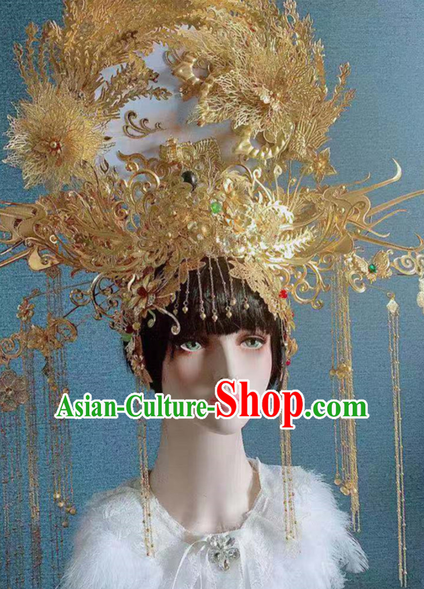 Ancient Chinese Royal Queen Giant Crown Arts