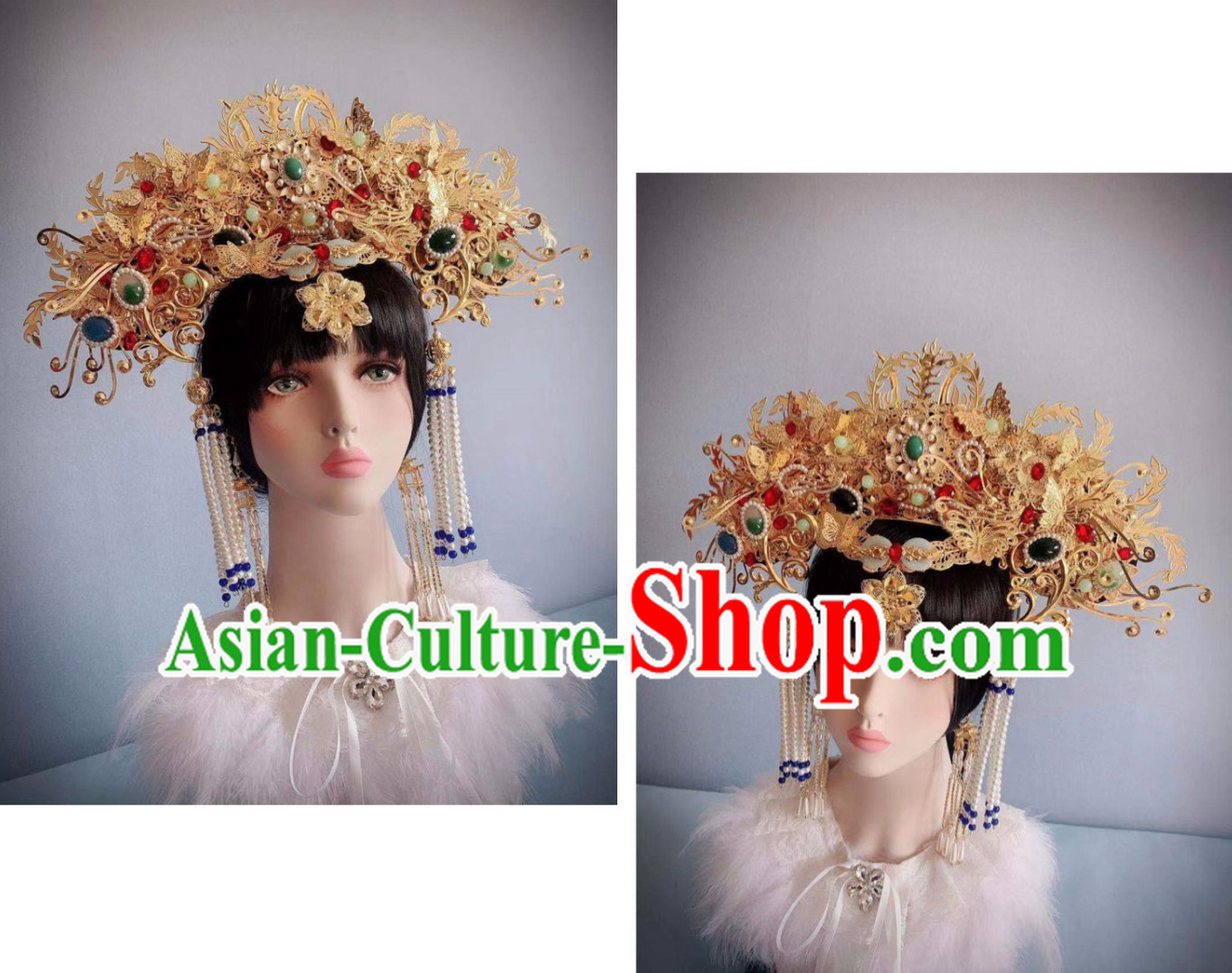 Top Royal Hair Ornaments Chinese Ancient Queen Hairstyle Hair Jewelry Hair Pieces