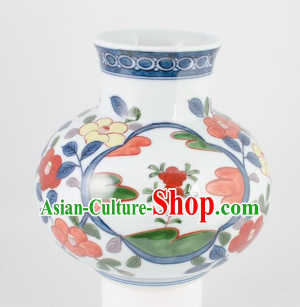 Chinese Handmade Hand Painting Ceramic Vase Porcelain Craft