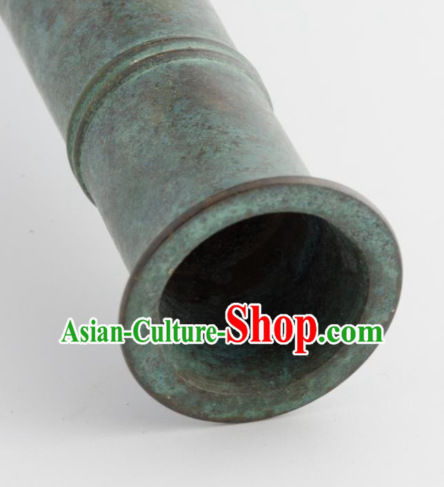 Chinese Handmade Copper Vase Traditional Bronze Flask Craft Decoration