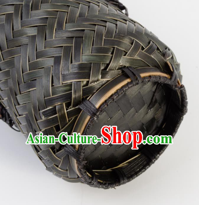 Chinese Handmade Bamboo Weaving Basket Traditional Vase Craft