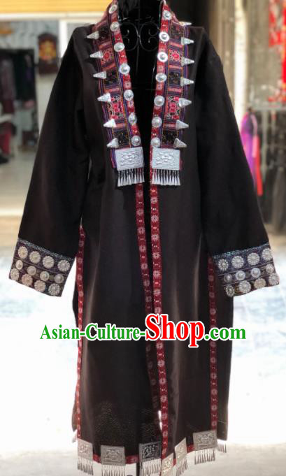 Chinese Handmade Traditional Miao Nationality Costume Ethnic Folk Dance Clothing for Men