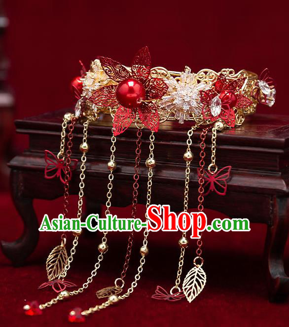 Chinese Handmade Traditional Bride Tassel Bracelet Wedding Accessories for Women