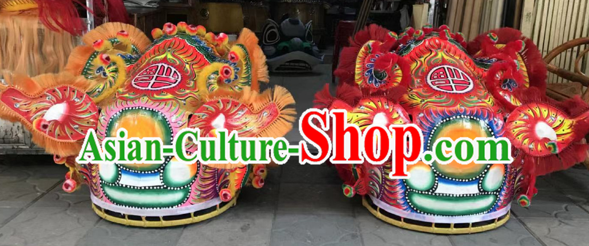 Traditional Fut San Lion Dance Costume  Complete Sets