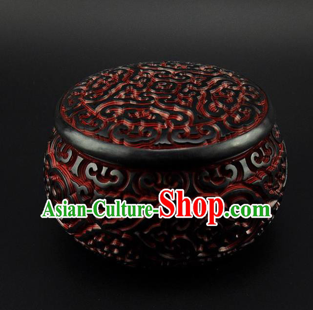 Traditional Chinese Handmade Lacquerware Carving I go Box Craft