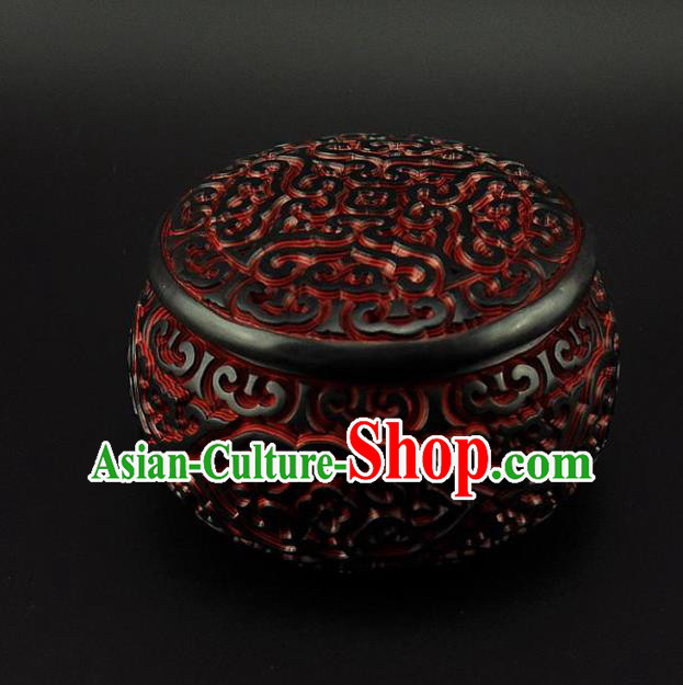 Traditional Chinese Handmade Lacquerware Carving I go Box Craft