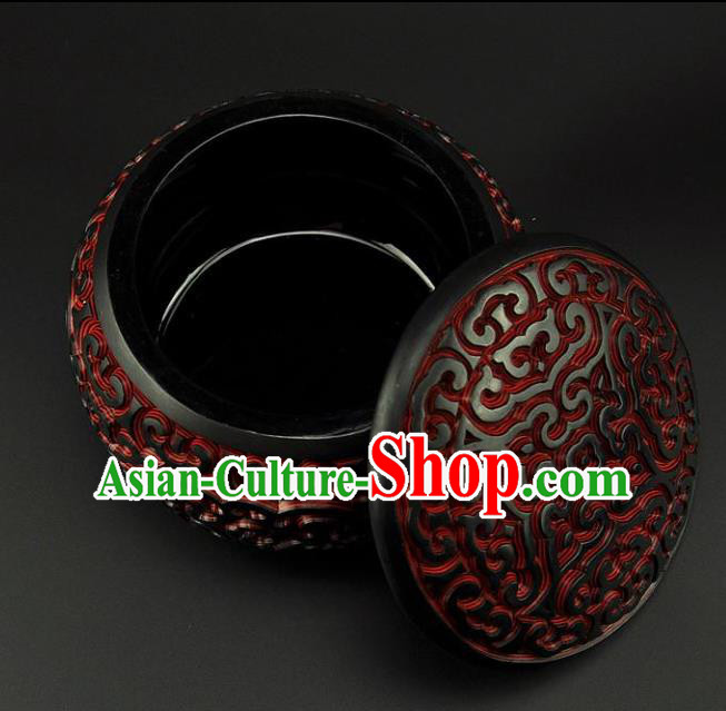 Traditional Chinese Handmade Lacquerware Carving I go Box Craft