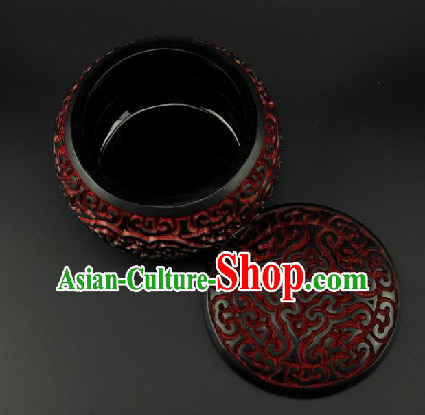 Traditional Chinese Handmade Lacquerware Carving I go Box Craft