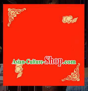 Traditional Chinese Wedding Red Batik Paper Spring Festival Handmade Classical Palace Lantern Pattern Couplet Paper Craft