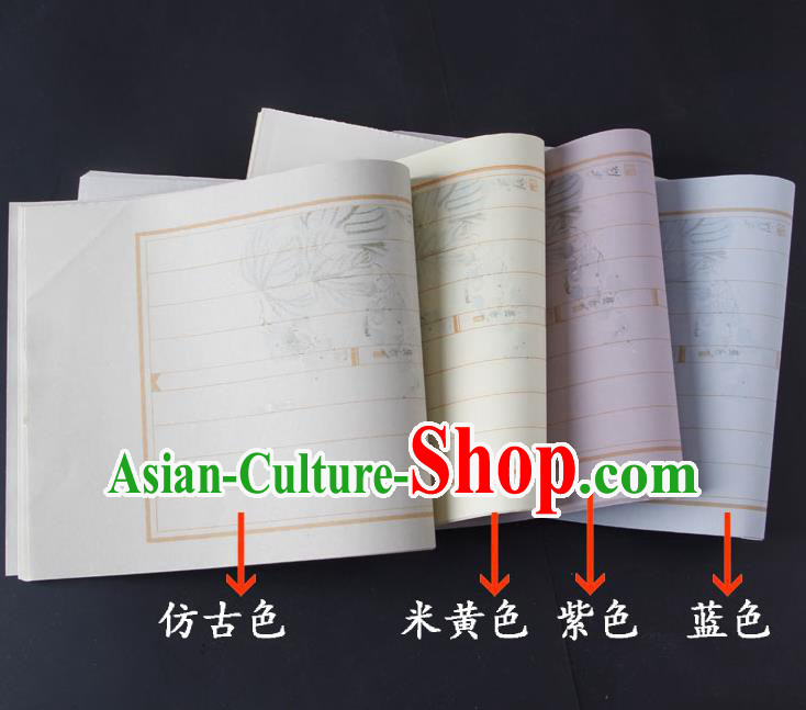 Traditional Chinese Classical Pattern Paper Handmade Calligraphy Xuan Paper Craft