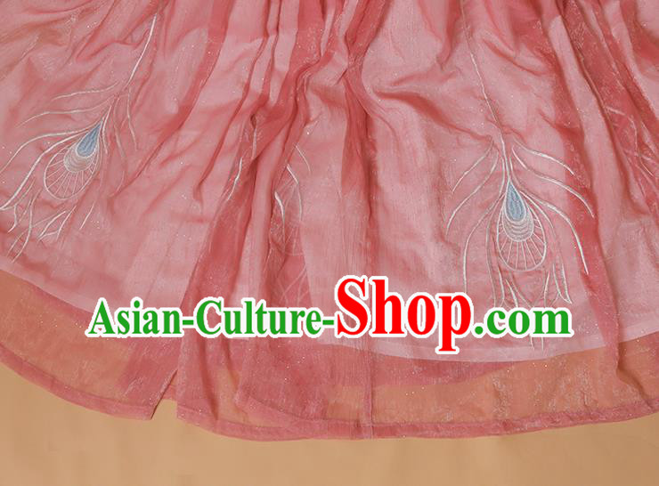 Chinese Ancient Peri Costumes Traditional Hanfu Dress Tang Dynasty Princess Garment