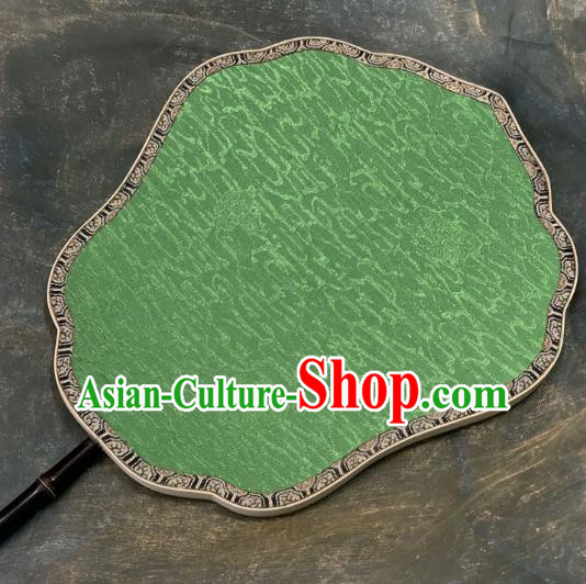 Chinese Classical Green Silk Fan Ancient Song Dynasty Empress Wedding Palace Fans