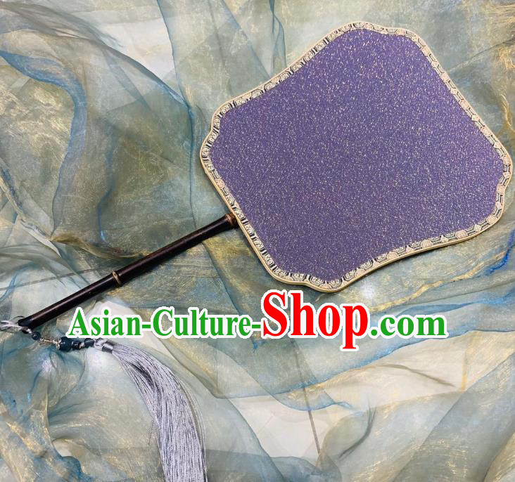 Chinese Classical Ancient Hanfu Purple Silk Fan Song Dynasty Imperial Concubine Palace Fans