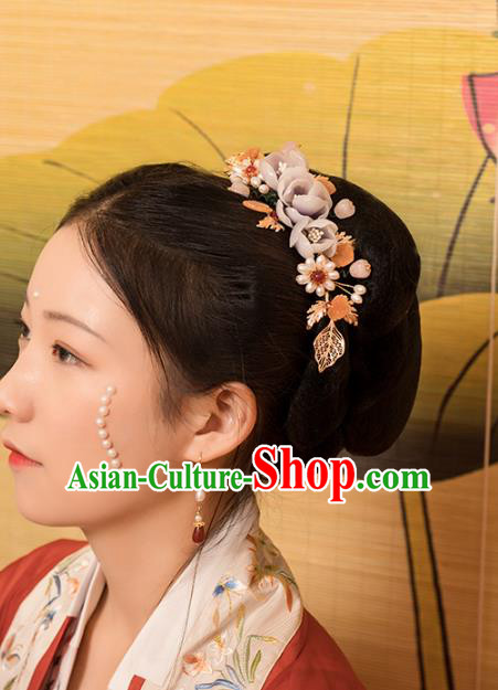 Chinese Classical Court Lilac Flowers Hair Stick Handmade Hanfu Hair Accessories Ancient Song Dynasty Princess Hairpins
