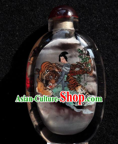 Chinese Handmade Beauty Snuff Bottle Traditional Inside Painting Goddess Snuff Bottles Artware