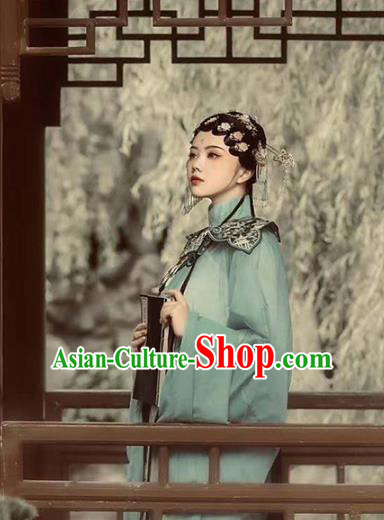 Chinese Ming Dynasty Nobility Beauty Costumes Ancient Beijing Opera Clothing and Headdress Full Set