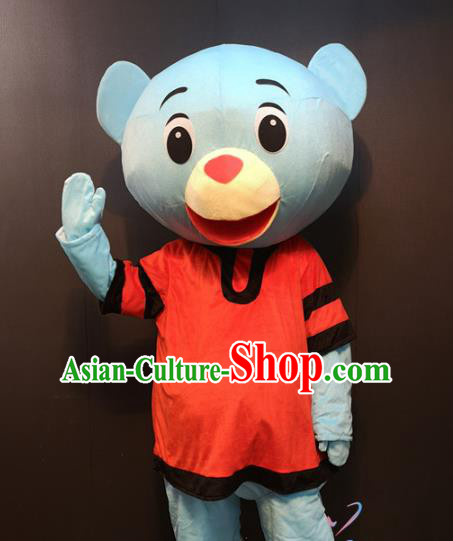 Custom Puppet Bear Apparels Cosplay Rabbit Walking Cartoon Costume Children Day Stage Performance Clothing and Hat