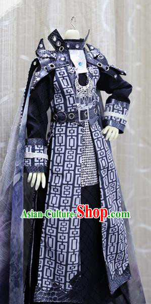 China Ancient Warrior Clothing Custom Professional Cosplay BJD Swordsman Sirius Costumes