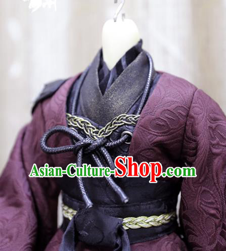 Professional Cosplay BJD Swordsman Costumes Custom China Ancient Warrior Doll Clothing