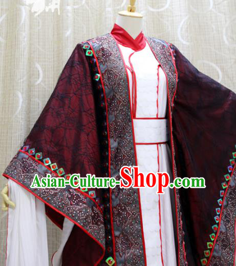 Professional Cosplay Noble Prince Costumes Custom China Ancient Young Swordsman Tian Bugu Clothing