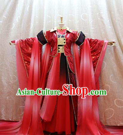 Traditional Cosplay Devil King Ye Xiaochai Costumes Custom China Ancient  Swordsman Lord Clothing