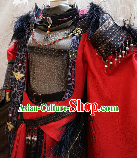 Cosplay Royal Lord Yuanxie Costumes Custom China Ancient Emperor Clothing with Cape