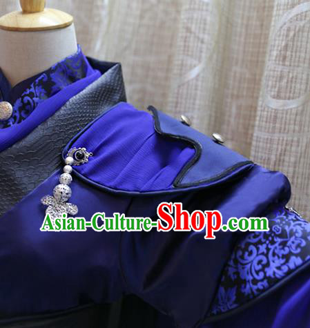 Cosplay Swordsman Jian Feidao Costumes Custom China Ancient Warrior Blue Clothing