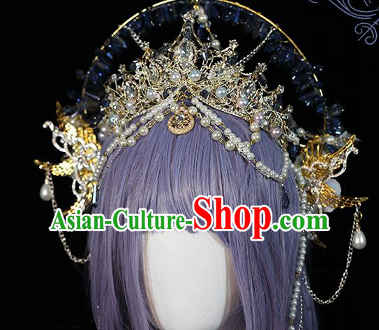 Cosplay Bride Royal Crown Halloween Princess Hair Accessories