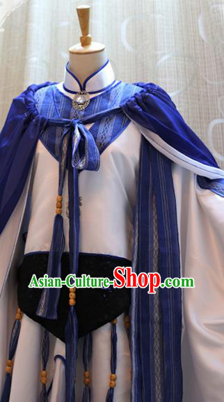 Cosplay Noble Childe Shi Jiuru Costumes Custom China Ancient Swordsman Clothing