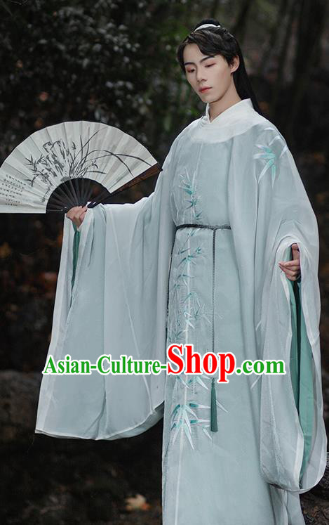 China Song Dynasty Prince Hanfu Clothing Traditional Ancient Childe Swordsman Costumes