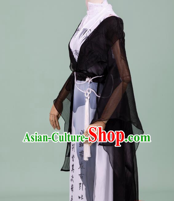 Chinese Cosplay Swordswoman Costumes Ancient Ming Dynasty Female Knight Hanfu Apparels