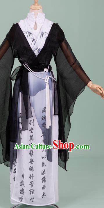 Chinese Cosplay Swordswoman Costumes Ancient Ming Dynasty Female Knight Hanfu Apparels