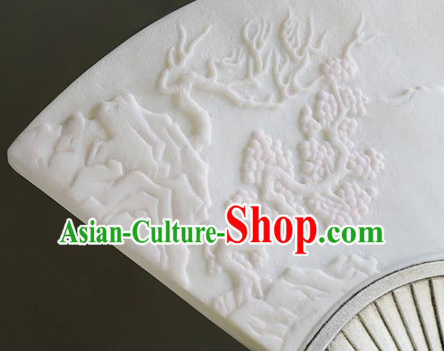 Chinese Traditional Palace Fan Wall Lamp Handmade Classical Lanterns Resin Lantern