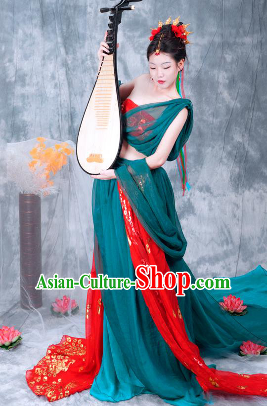 Chinese Tang Dynasty Palace Lady Costumes Ancient Flying Apsaras Hanfu Dress Classical Dance Apparels