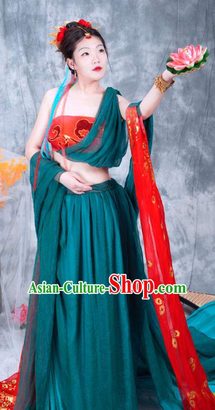 Chinese Tang Dynasty Palace Lady Costumes Ancient Flying Apsaras Hanfu Dress Classical Dance Apparels