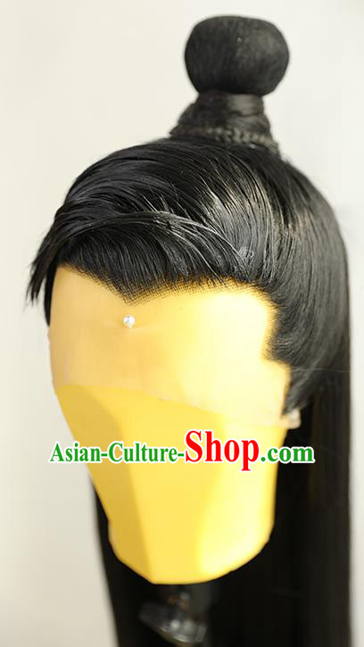 Best Chinese Drama Ancient Prince Wig Sheath China Quality Front Lace Wigs Cosplay Swordsman Wig