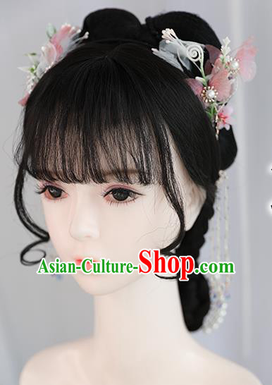 Chinese Song Dynasty Princess Bangs Wigs Best Quality Wigs China Cosplay Wig Chignon Ancient Royal Infanta Wig Sheath