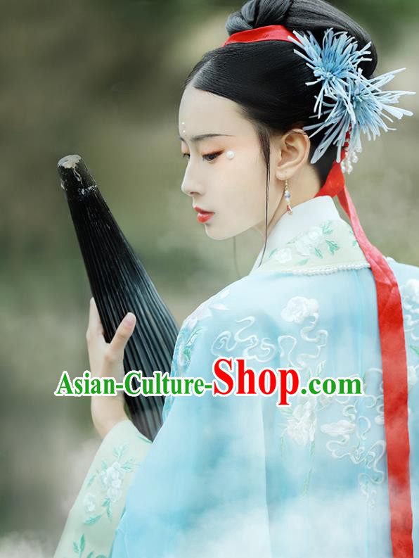China Ancient Princess Dress Traditional Historical Costumes Song Dynasty Young Female Hanfu Clothing