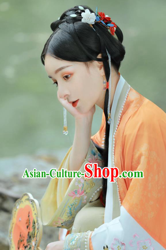 China Ancient Song Dynasty Princess Hanfu Dress Traditional Court Lady Historical Costumes