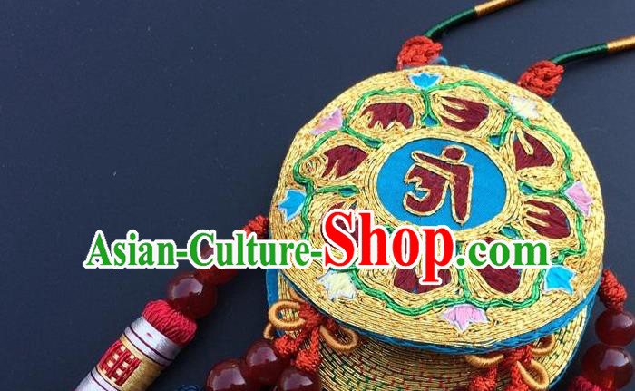 China Traditional Embroidered Car Tassel Pendant Embroidery Lucky Charms Accessories