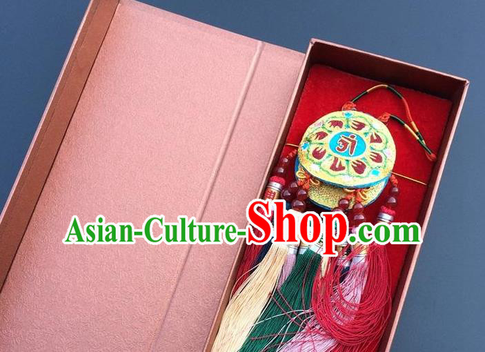 China Traditional Embroidered Car Tassel Pendant Embroidery Lucky Charms Accessories