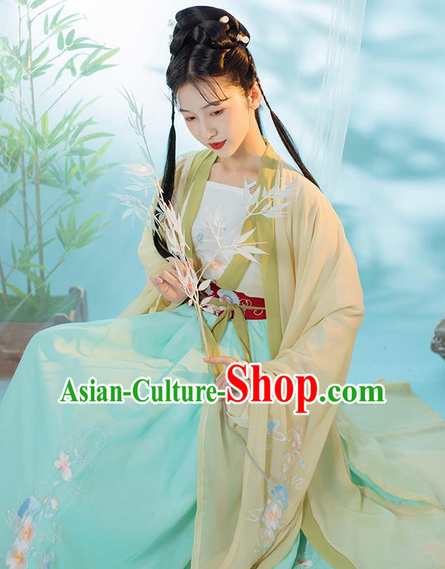 Traditional China Ancient Royal Infanta Hanfu Clothing Tang Dynasty Noble Lady Historical Costumes