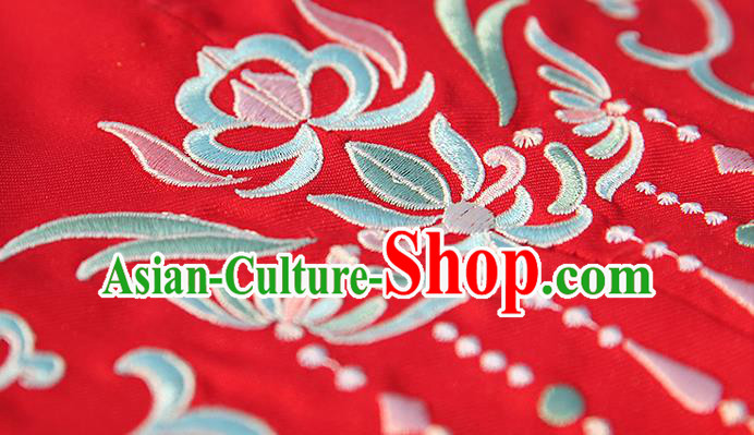 Traditional China Tang Dynasty Historical Costumes Ancient Court Princess Red Hanfu Dress Clothing