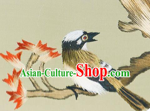 China Embroidered Peony Screen Traditional Home Furnishings Handmade Craft Wood Carving Table Screen