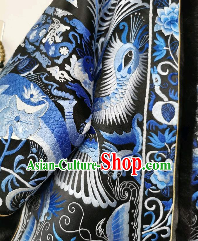 China Tang Suit Cotton Padded Jacket National Winter Coat Traditional Embroidered Costume