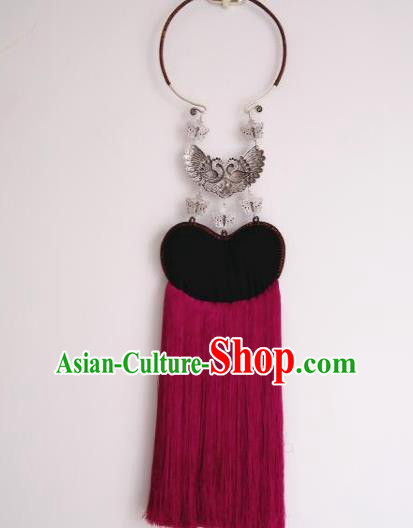 Handmade China National Jewelry Accessories Ethnic Embroidered Necklace