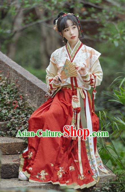 Ancient China Village Lady Costumes Traditional Song Dynasty Country Female Apparels for Women