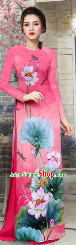 Hand-painted Ao Dai Vietnam, High Quality Vietnamese Traditional Costume,  Vietnamese Traditional Clothing Include Pants -  Canada